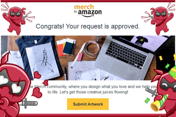 Merch By Amazon anmelden - Request approved